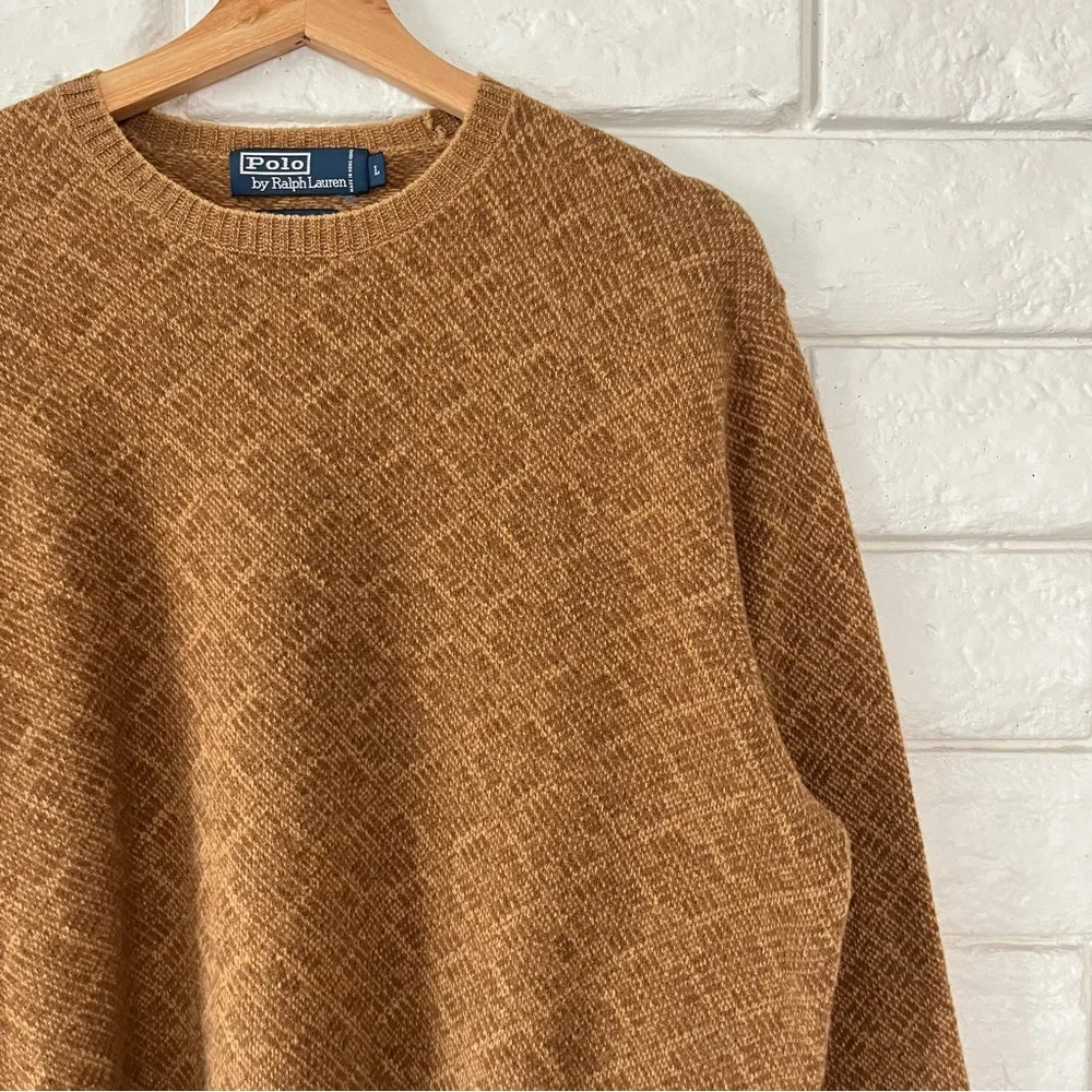 Vintage Polo Ralph Lauren Pullover Sweater Wool Classic Crewneck Large